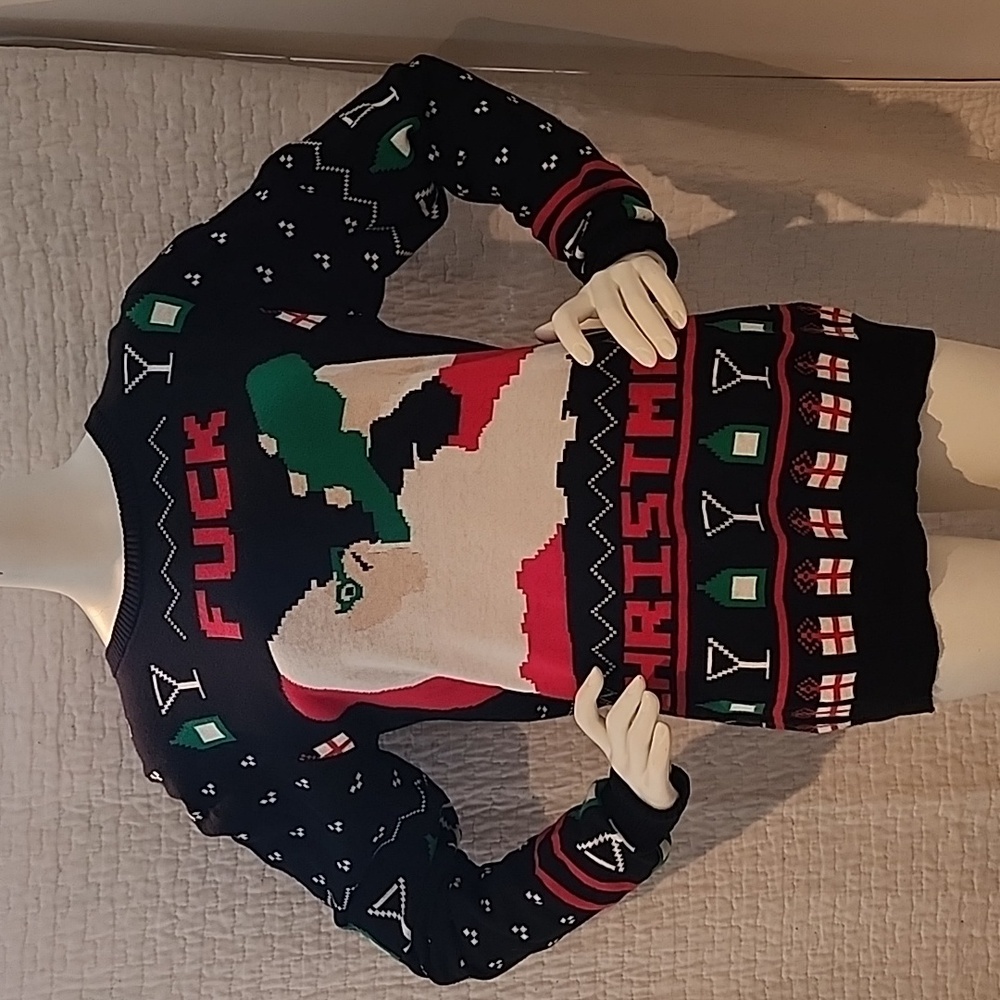 F*ck Christmas Naughty Ugly Christmas Sweater